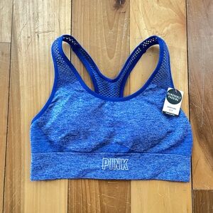 PINK Victoria's Secret Blue Sports Bra